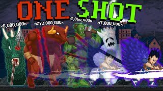 One Shotting ALL Bosses  GoBattleio [upl. by Netram32]