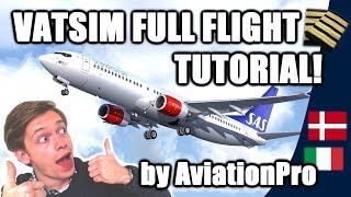 ✈️🌎 VATSIM Full Flight Tutorial from A to Z Copenhagen to Milan [upl. by Schonfeld261]