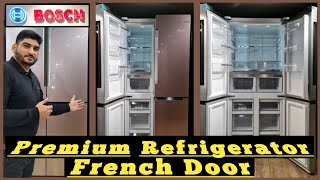 bosch french door refrigerator  bosch 4 door refrigerator  bosch series 6 refrigerator KFN86AA66I [upl. by Tterab]