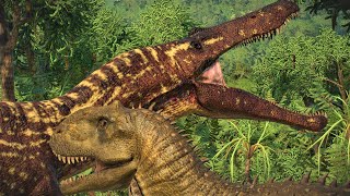 SUCHOMIMUS VS MAJUNGASAURUS  Jurassic World Evolution 2 [upl. by Ecyned433]