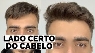 QUAL LADO CERTO DO CABELO MASCULINO [upl. by Eessej]