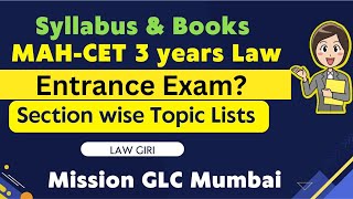 Syllabus of MH LAWCET 2025Best Books Mh CET 3 years LLBWhat to study for Mh Lawcet 3 years Law [upl. by Padriac440]