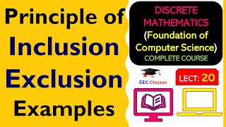 L20 Principle of Inclusion Exclusion  Examples  Discrete Mathematics Lectures in Hindi [upl. by Christianity39]