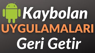 Telefonda Kaybolan GİZLENEN uygulamaları GERİ GETİRME [upl. by Yolanthe639]