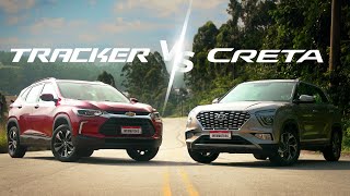 Comparativo Chevrolet Tracker Premier x Hyundai Creta Platinum  QUEM LEVA A MELHOR [upl. by Lezirg]