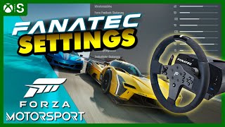 Forza Motorsport  Fanatec Wheel Settings [upl. by Carrnan]