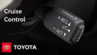 Toyota HowTo Cruise Control  Toyota [upl. by Asille]