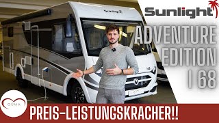 🤑 Vollausstattung Integriert für unter 70000€   Der Sunlight I 68 Adventure Edition [upl. by Kliment]