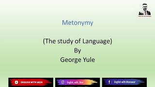 Metonymy lexical relationssemantics by English with Mun [upl. by Otha]