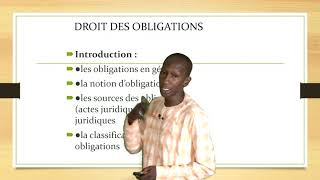 Introduction au Droit des Obligations [upl. by Tamma]