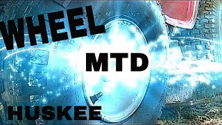 Wheel Change MTD Huskee LT4200 Mower Lawn Tractor QUICK EASY [upl. by Yhtommit]