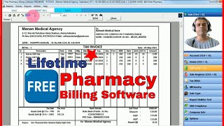 Free Pharmacy Billing Software Lifetime  Unlimited Invoices with Stock  Distributors amp Retailers [upl. by Tosch]