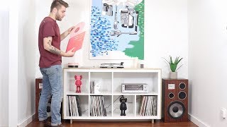 DIY Media  Record Console  Ikea Hack  Kallax Bookcase [upl. by Otrebtuc]