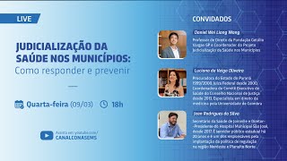 Webinário Judicialização da saúde como prevenir [upl. by Tench627]