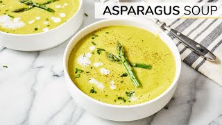 ASPARAGUS SOUP  easy vegan recipe [upl. by Fallon]