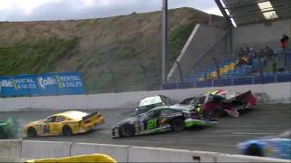 NASCAR Whelen Euro Series 2016 Raceway Venray Big One [upl. by Raimondo479]