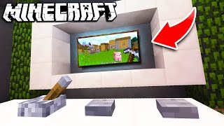 How to Make a WORKING TV in Minecraft [upl. by Ainosal]