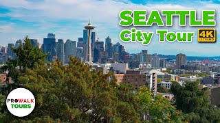 Seattle WA USA Walking Tour in Beautiful 4K UHD 60fps [upl. by Mauretta874]