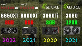 RX 6650 XT vs RX 6600 XT vs RTX 3060 Ti vs RTX 3060 Test in 7 Games [upl. by Elleynad473]