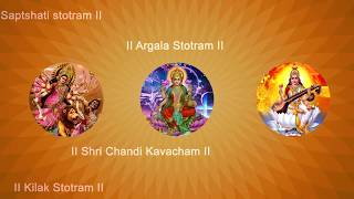 Devi Kavacham  Argala Stotram  Kilak Stotram  Devi Saptashati  Sanskrit with English Subtitles [upl. by Forcier]