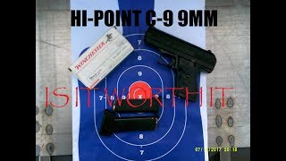 Gun Talk HiPoint Model C9 9MM Luger Shooting amp Opinion [upl. by Rory]