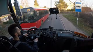 Bova Futura BUS Coach manual gearbox driving POVDashboardSide camera [upl. by Bilac333]