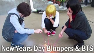 New Years Day BLOOPERSBTS SkitsoFanActs Collab [upl. by Risteau]