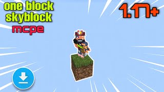 How to download one block skyblock for mcpe  117 [upl. by Searby]