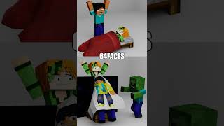 Steve VS Alex Cloth simulation in Minecraft【minecraftanimation】 minecraft shorts blender [upl. by Morel383]