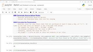 11 Association Rule Generation using Apriori Algorithm with Python [upl. by Dollie471]