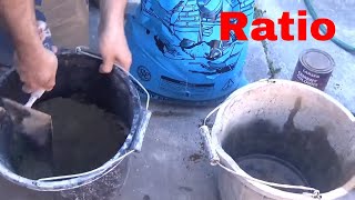 HOW TO MIX SAND AND CEMENT BY HAND DIY [upl. by Nesrac444]