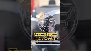 Royal Enfield Visor  Windshield  Touring Screen Before After Meteor 350 stellar Red royalenfield [upl. by Dorwin838]