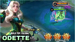 ODETTE BEST BUILD 2022  INSANE DAMAGE  BUILD TOP 1 GLOBAL ODETTE  MLBB [upl. by Riada]