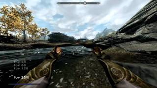 Skyrim How to change fov [upl. by Eliason]