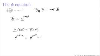 From the TISE in 3d to spherical harmonics [upl. by Yaker266]