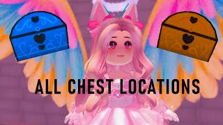 ALL CHESTS IN DIAMOND BEACH Royale High  Rh summer roblox [upl. by Ihcehcu]