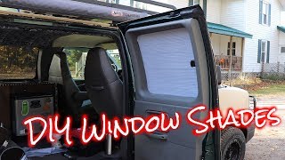 How to make cheap easy window shades for vanscars DIY [upl. by Orazal49]