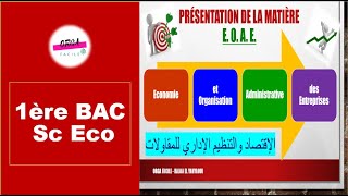 📌 Programme annuel déconomie et Organisation Administrative des Entreprises 👉 Orga 1bac SEG 💯 [upl. by Maitilde]