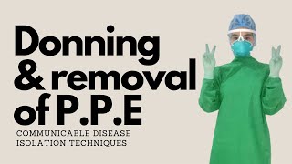 DONNING amp REMOVING OF PPE RETURN DEMONSTRATION  Nursing [upl. by Tandy]