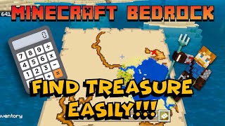 Find Treasure Easily EVERY TIME  Find Treasure Minecraft Minecraft Bedrock [upl. by Aisul372]