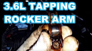 TAPPING NOISE fixed on Chrysler Town and Country 36L bad rocker arm [upl. by Hanselka]