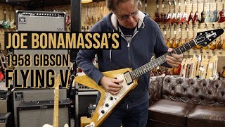 Show amp Tell with Joe Bonamassas 1958 Gibson Flying V at Normans Rare Guitars [upl. by Noyek]