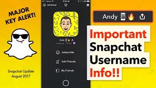 Snapchat Name  What You NEED TO KNOW [upl. by Papp]