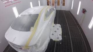 Blending 3 stage pearl white with Sikkens Autowave Car painting [upl. by Eelnodnarb234]