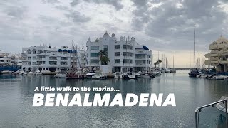 Benalmadena Marina Spain  Walk from Benalmadena Palace to the Marina February 2024 [upl. by Nic847]