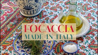 HOMEMADE ITALIAN FOCACCIA in my home in Tuscany Italy [upl. by Jinny495]