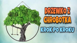 MAKRAMOWE DRZEWKO SZCZĘŚCIA Z CHROBOTKA  Tutorial Krok Po Kroku  Macrame Tree Tutorial [upl. by Nylegna]