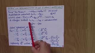 Diskrétní matematika 3  Lekce 33  Lineární rekurentní rovnice [upl. by Bondon799]