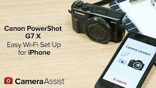 Connect your Canon PowerShot G7X to your iPhone via WiFi [upl. by Assecnirp]