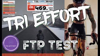 ZWIFT 20 Minute FTP Test  300w Target  IRONMAN Training Mid Season  TRI EFFORT [upl. by Airym]